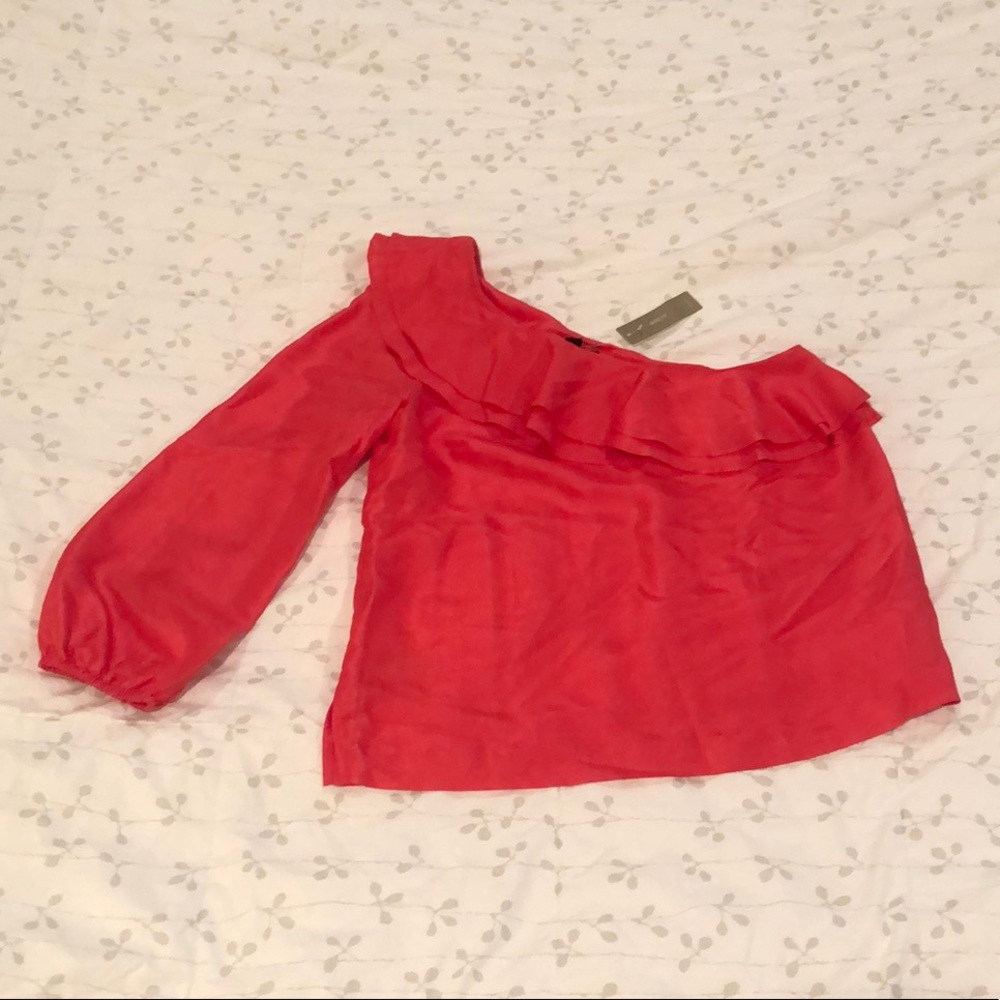 JCrew One Shoulder Blouse
